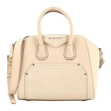 givenchy suede croc|Givenchy Givenchy Croc Embossed Shoulder Bag In Taupe .